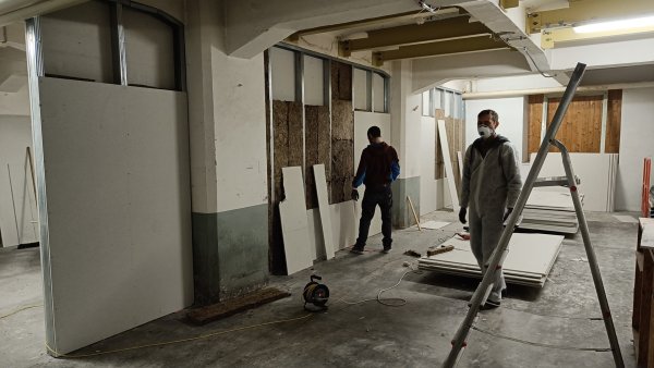 Erste Bauphase — Ständerwerk, April 2024