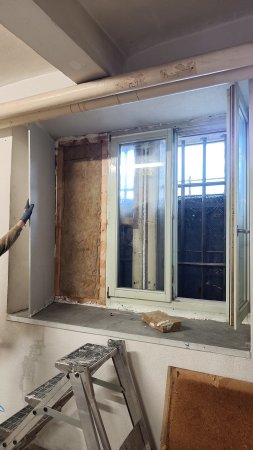 Ständerwerk im Aufbau, April 2024